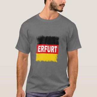 Erfurt - Deutschland mit deutscher Flagge T-Shirt