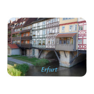 Erfurt-Kaufmanns-Brücken-Foto Magnet