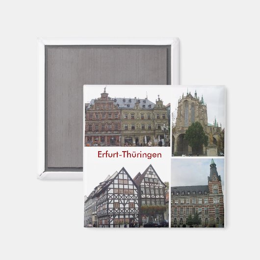 Erfurt Magnet (Vorderseite/Rückseite)