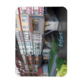 Erfurt Merchants Bridge Foto Magnet (Vertikal)