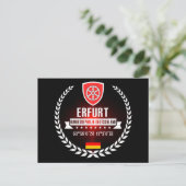 Erfurt Postkarte (Stehend Vorderseite)