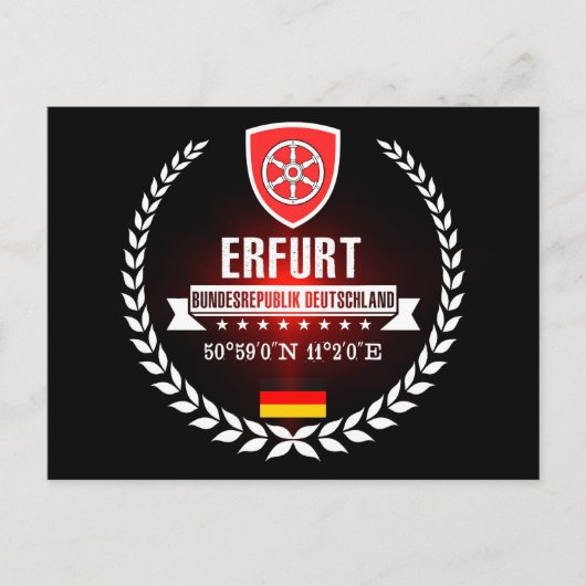 Erfurt Postkarte (Vorderseite)