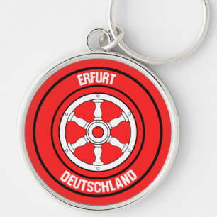 Erfurt Round Emblem Schlüsselanhänger