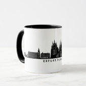 ERFURT Thüringen Deutschland Skyline-Silhouette Tasse (Vorderseite Links)