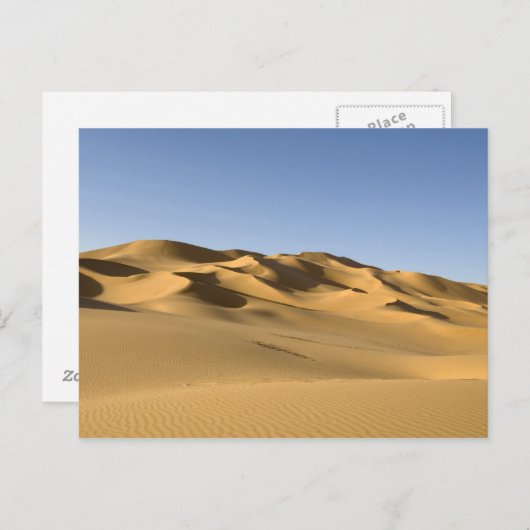 Erg Awbari, Sahara, Fezzan, Libyen. 5 Postkarte (Vorne/Hinten)