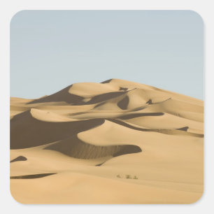 Erg Awbari, Sahara Wüste, Fezzan, Libyen. 4 Quadratischer Aufkleber