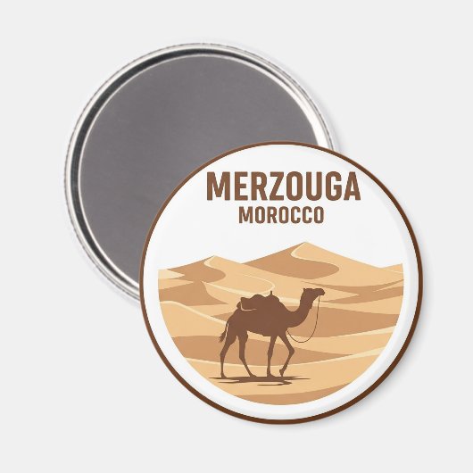 Erg Chebbi Merzouga Marokko Reise Magnet (Vorderseite/Rückseite)