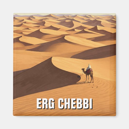 Erg Chebbi Merzouga Marokko Reise Magnet (Vorne)