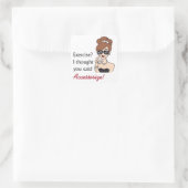 ergänzen quadratischer aufkleber (Tasche)