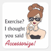 ergänzen quadratischer aufkleber (Vorderseite)