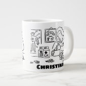 Ergänzende Medizin. Alternative Medizin Jumbo-Tasse (Vorderseite Rechts)