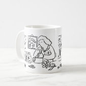 Ergänzender Medicine Chemist Cartoon Kaffeetasse (Vorderseite Links)
