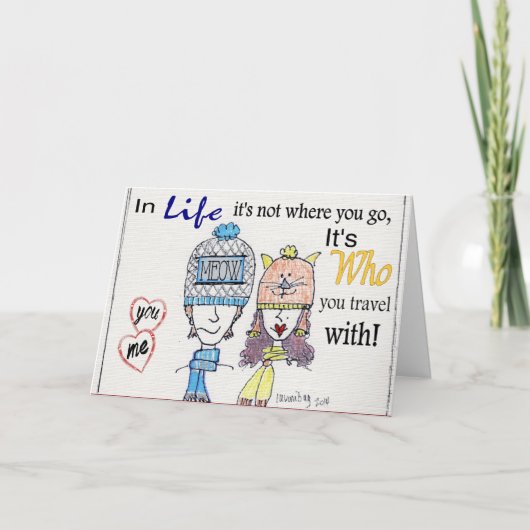 Ergänzungs-Paare Feiertagskarte (Vorderseite)