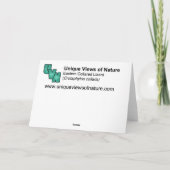 Ergatterte Osteidechse Feiertagskarte (Rückseite)