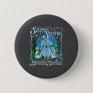 Ergebene Schwestern Frohe Weihnachten Weiße Weihna Button