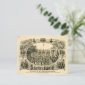 Ergebnis der fünfzehnten Änderung (1870) Postkarte (Stehend Vorderseite)