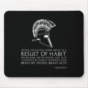 Ergebnis der Gewohnheit - antike griechische Philo Mousepad