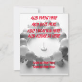 Ergebnis mit unserem Lady Soccer Party Einladung (Rückseite)