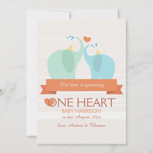 Ergebnis unserer Ankündigung zur Schwangerschaft i (Vorderseite)