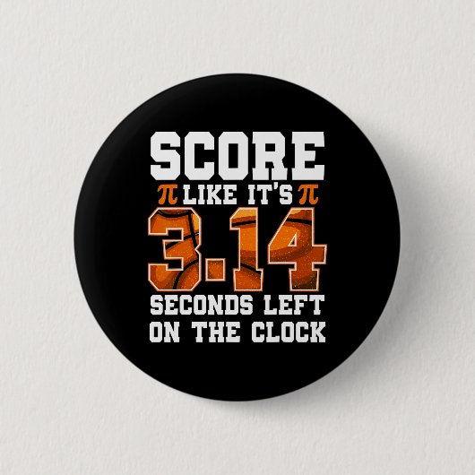 Ergebnis wie 3.14 Links Pi-Day-Lehrer Basketba Button (Vorderseite)