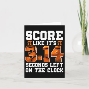 Ergebnis wie 3.14 Links Pi-Day-Lehrer Basketba Karte