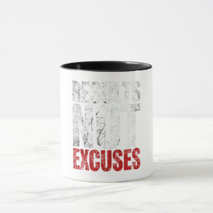 Ergebnisse Keine Ausreden Fitness Motivation Desig Tasse