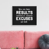 Ergebnisse oder Ausreden Leinwanddruck (Insitu (Wohnzimmer))