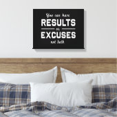 Ergebnisse oder Ausreden Leinwanddruck (Insitu (Schlafzimmer))