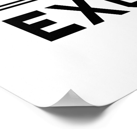 Ergebnisse oder Ausreden Poster (Ecke)