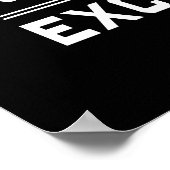 Ergebnisse oder Ausreden Poster (Ecke)