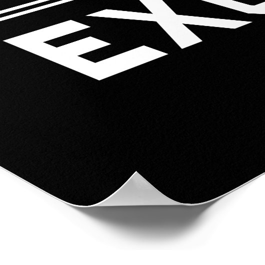 Ergebnisse oder Ausreden Poster (Ecke)