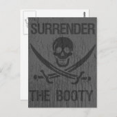 Ergebt den Hintern Raub Piraten! Postkarte (Vorne/Hinten)