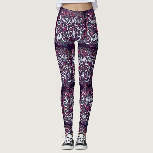 Ergib dich der Serendipität Leggings (Vorderseite)