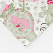 Ergiebigkeits-Damast Fleecedecke (Ecke)