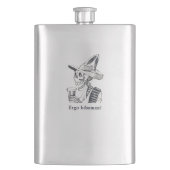 Ergo-Bamusflasche Flachmann (Vorderseite)