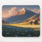 Ergonomic Mountain Landscape Mouse Pad with Wrist  Mousepad (Vorne)