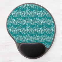 Ergonomische Maus-Matte in grünem Blütendesign