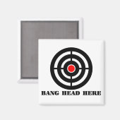 Ergonomische Stresshilfe: Knallkopf hier Magnet (Vorderseite/Rückseite)