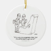 Ergonomische Stuhl-Verzierung (rund, oval, Keramik Ornament (Vorne)