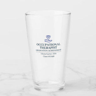 Ergotherapeut mit individuellem Namen seit Jahr Glas