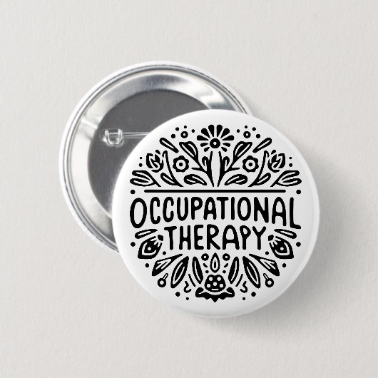 Ergotherapeutin Button (Vorne & Hinten)