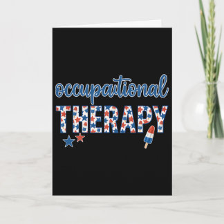 Ergotherapie 4. Juli Patriotischer OT Rot Karte