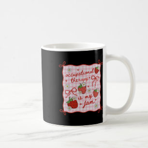 Ergotherapie für Frauen Süße Erdbeere Ot Rücken Kaffeetasse