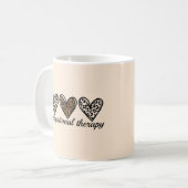 Ergotherapie Gepard-Druck Herz Kaffeetasse (Vorderseite Links)