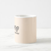 Ergotherapie Gepard-Druck Herz Kaffeetasse (Mittel)