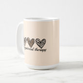 Ergotherapie Gepard-Druck Herz Kaffeetasse (Vorderseite Links)
