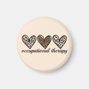 Ergotherapie Gepard-Druck Herz Magnet