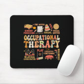 Ergotherapie Herbst Ot Retro Erntedankfest Mousepad (Mit Mouse)