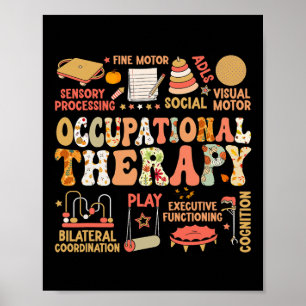 Ergotherapie Herbst Ot Retro Erntedankfest Poster