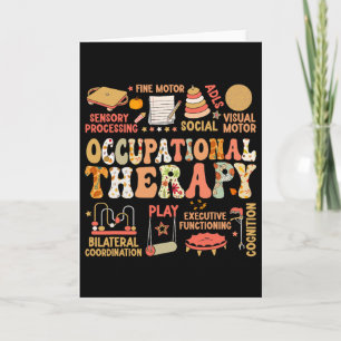 Ergotherapie Herbst Retro Thanksgiving Karte